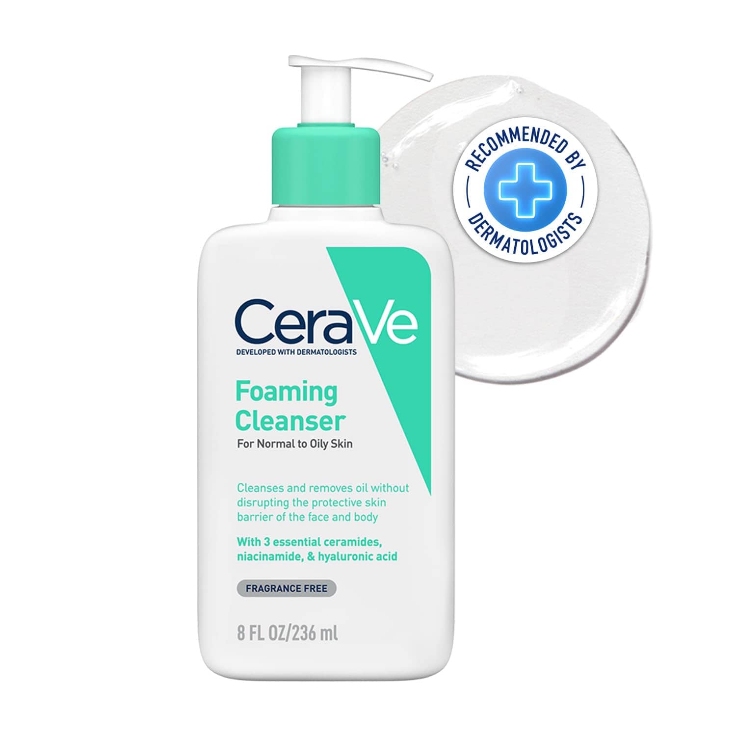 CeraVe Foaming Facial Cleanser product image