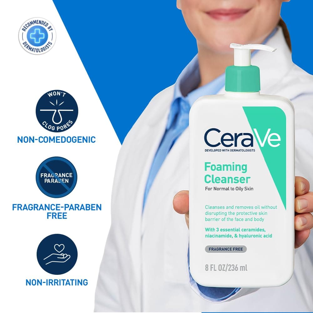 CeraVe Foaming Facial Cleanser product image
