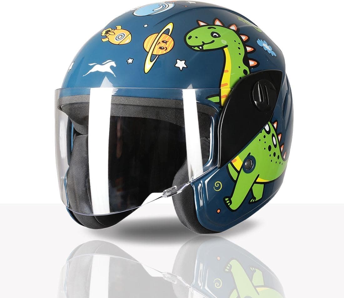 TVS Moto Jr. Kids Helmet – Lightweight ISI Certified ABS Helmet for Boys & Girls
